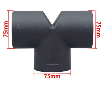 T-Forgreining 75mm