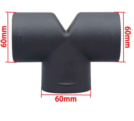 T-Forgreing varmluft 60mm