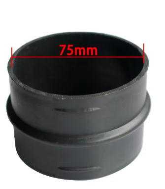 Skjøtestykke for varmluftslanger 75mm