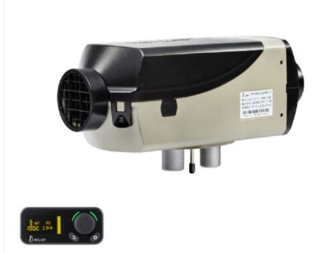 JC Heater Air Pro 2,2 kW dieselvarmer sett fra siden