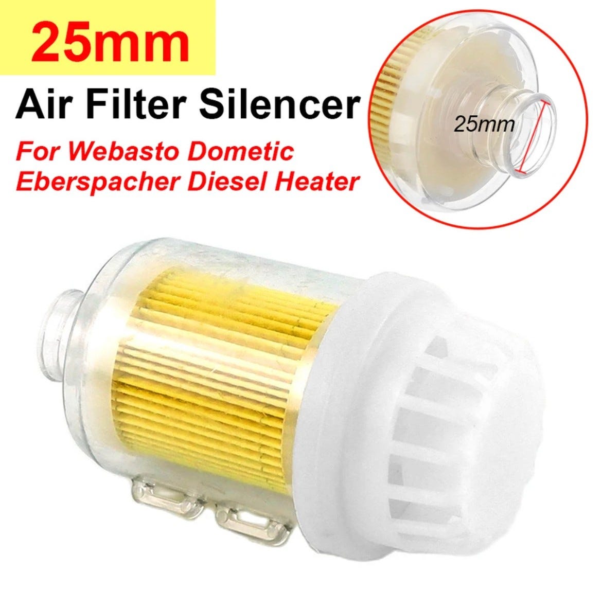 Luftfilter oppgradert for dieselvarmer